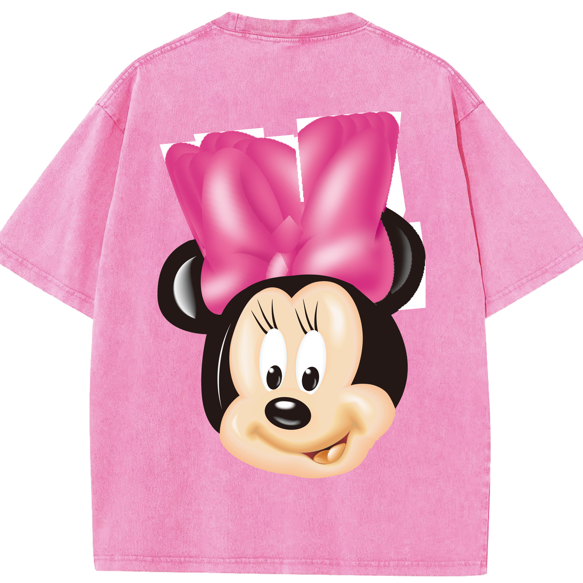 （画像用） ミッキーマウス Mickey Mouse 綿100% ヴィンテージ風 半袖Tシャツ（背面プリント）
